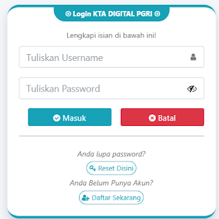 Register PGRI Cakung - Persatuan Guru Republik Indonesia Cabang Cakung
